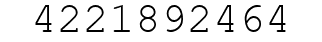 Number 4221892464.