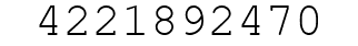 Number 4221892470.