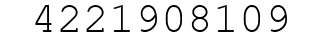 Number 4221908109.