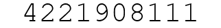 Number 4221908111.
