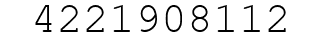 Number 4221908112.
