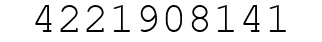 Number 4221908141.