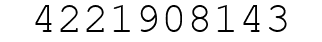 Number 4221908143.