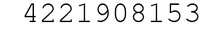 Number 4221908153.