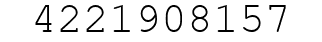 Number 4221908157.