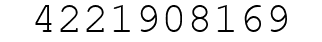 Number 4221908169.
