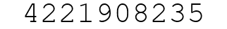 Number 4221908235.