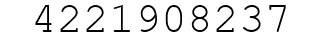 Number 4221908237.