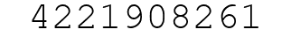 Number 4221908261.