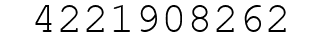 Number 4221908262.