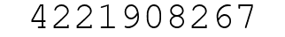 Number 4221908267.
