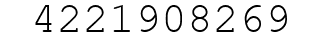 Number 4221908269.
