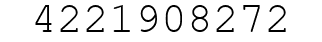Number 4221908272.