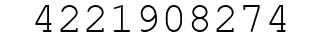 Number 4221908274.