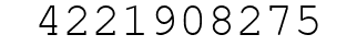 Number 4221908275.