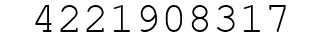 Number 4221908317.