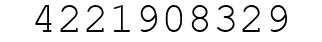 Number 4221908329.