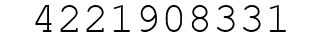 Number 4221908331.