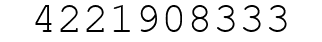 Number 4221908333.