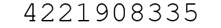 Number 4221908335.