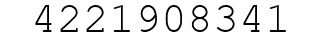 Number 4221908341.