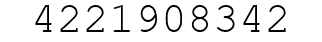Number 4221908342.