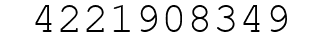 Number 4221908349.