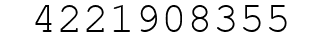 Number 4221908355.