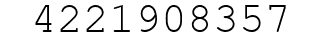 Number 4221908357.