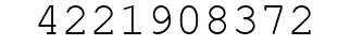 Number 4221908372.