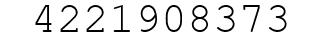 Number 4221908373.