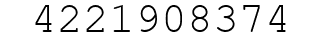 Number 4221908374.