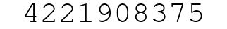 Number 4221908375.