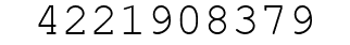 Number 4221908379.