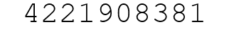 Number 4221908381.