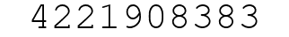 Number 4221908383.