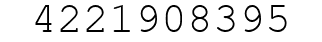 Number 4221908395.