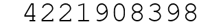 Number 4221908398.