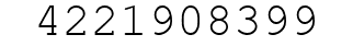 Number 4221908399.