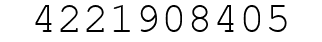 Number 4221908405.