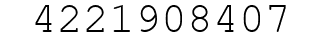Number 4221908407.