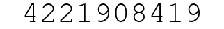 Number 4221908419.