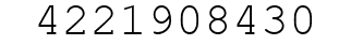 Number 4221908430.