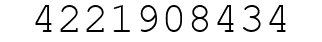 Number 4221908434.