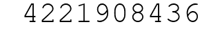 Number 4221908436.
