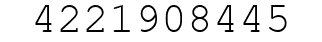 Number 4221908445.