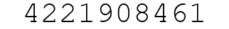 Number 4221908461.