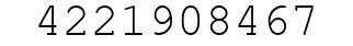Number 4221908467.