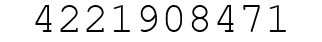 Number 4221908471.