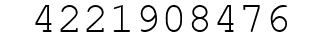 Number 4221908476.